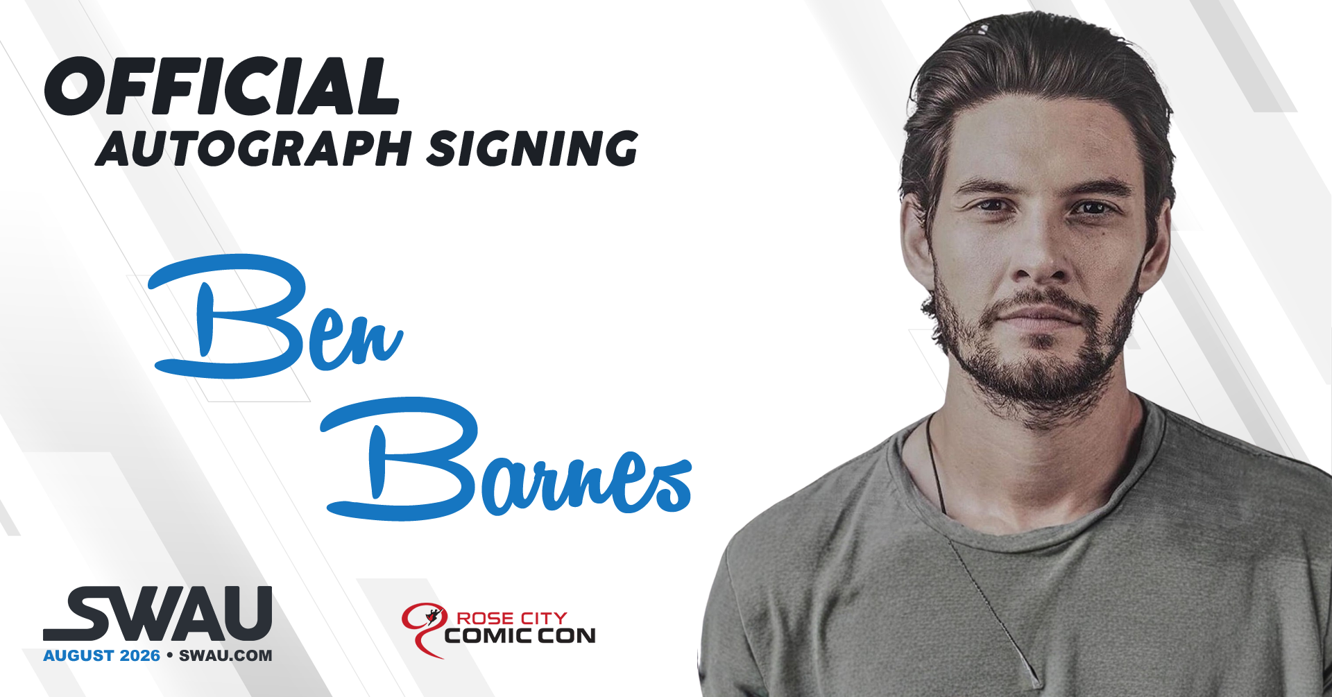 Ben Barnes Autograph Signing - Rose City Comic Con 2026