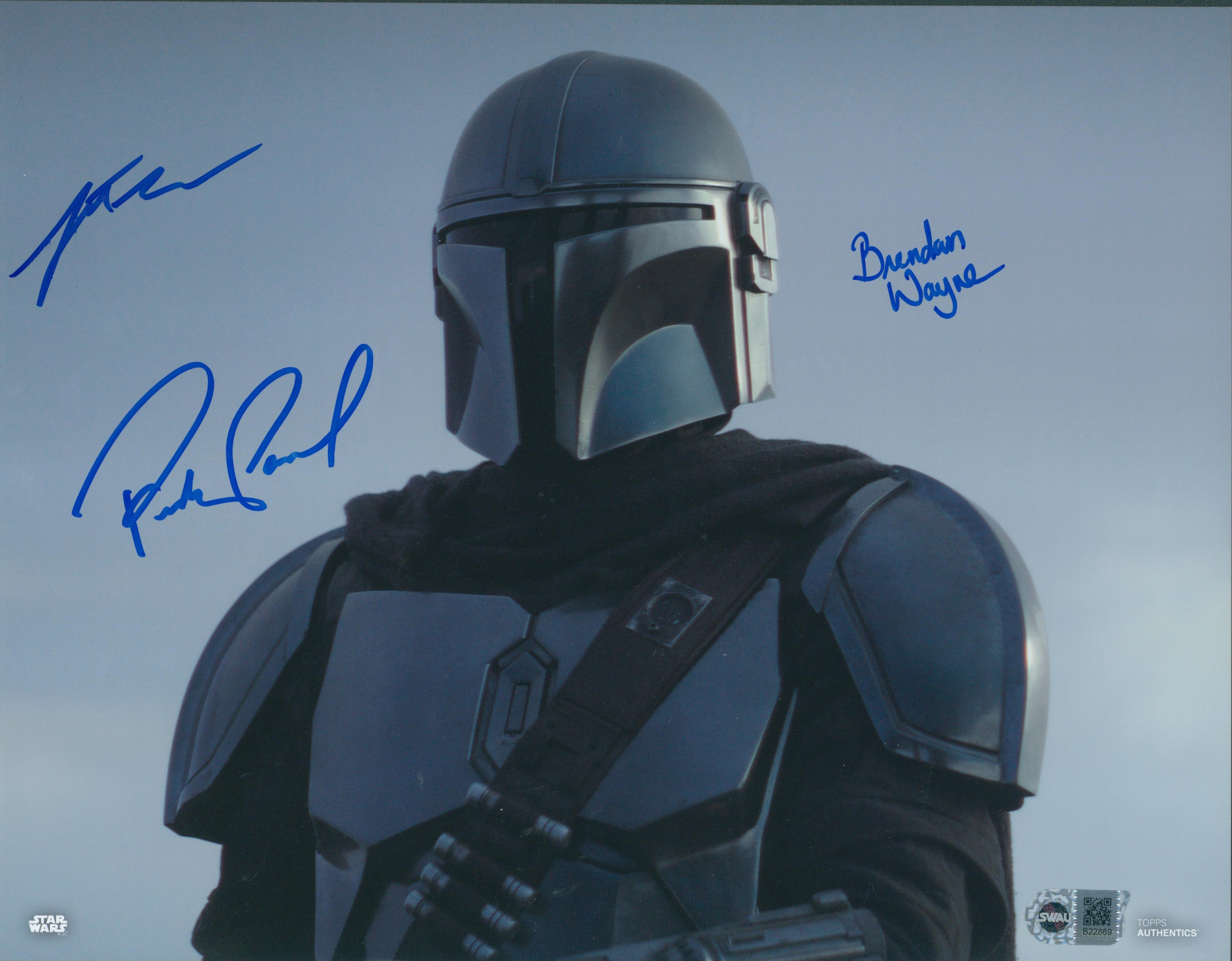Pedro Pascal, Brendan Wayne, & Lateef Crowder Signed 11x14 Photo - SWAU Authenticated - SWAU