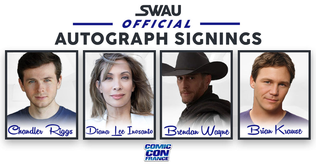 Chandler Riggs, Diana Lee Inosanto, Brendan Wayne, and Brian Krause to Sign for SWAU!