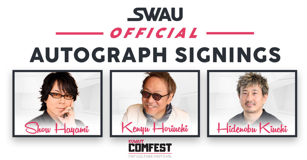 Show Hayami, Kenyu Horiuchi, and Hidenobu Kiuchi to Sign for SWAU!