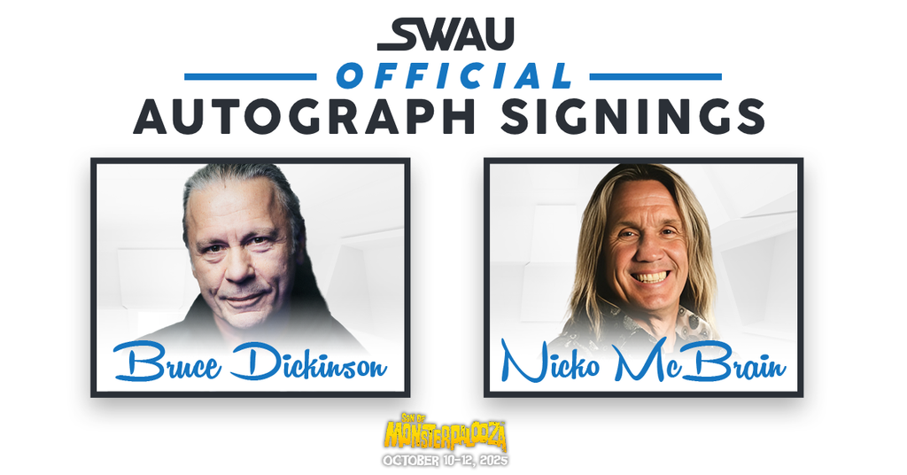 Bruce Dickinson and Nicko McBrain to Sign for SWAU!