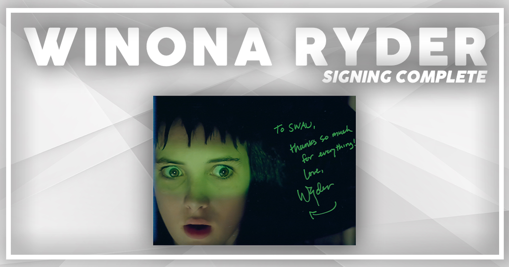 Winona Ryder Signing Complete!