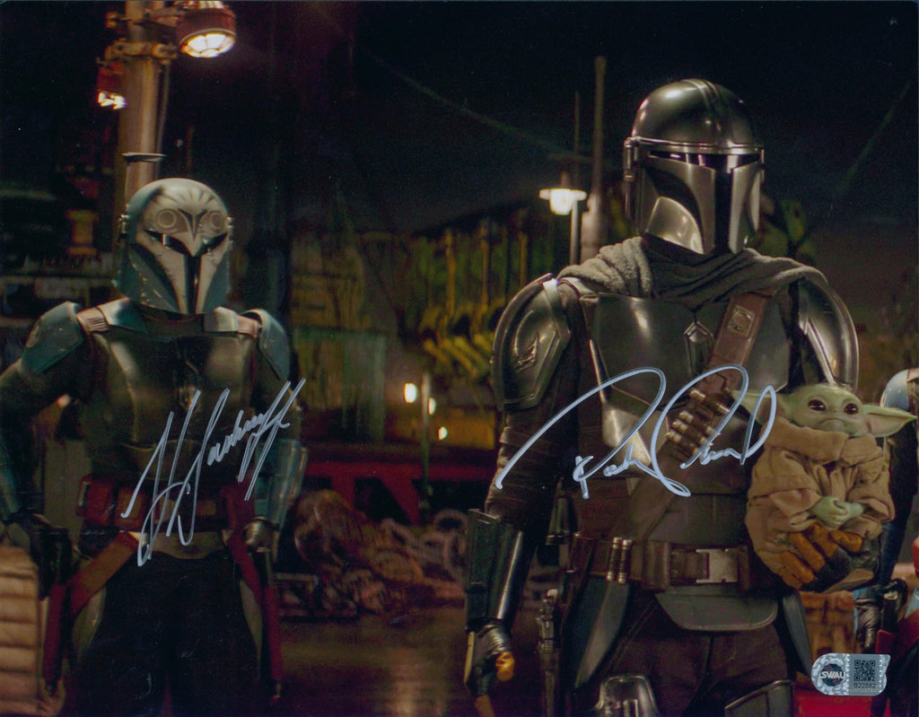 Pedro Pascal & Katee Sackhoff Signed 11x14 Photo - SWAU Authenticated