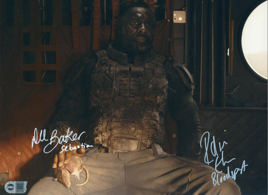 Idris Elba & Dee Bradley Baker Signed 11x14 Photo - SWAU Authenticated