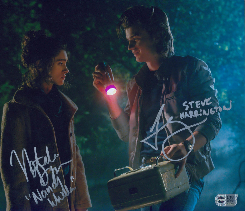 Natalia Dyer & Joe Keery Signed 11x14 Photo - SWAU Authenticated - SWAU