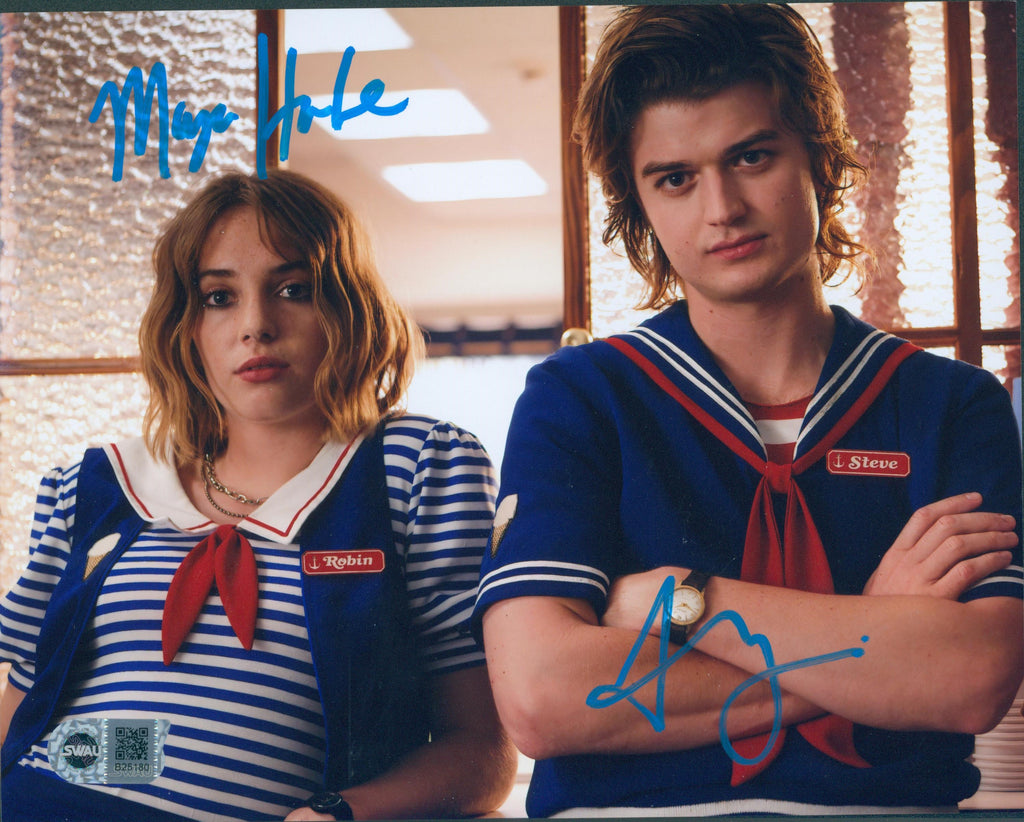 Maya Hawke & Joe Keery Signed 8x10 Photo - SWAU Authenticated