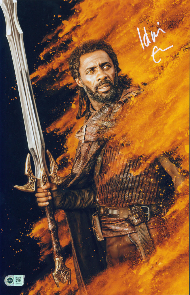 Idris Elba Signed 11x17 Photo - SWAU Authenticated - SWAU