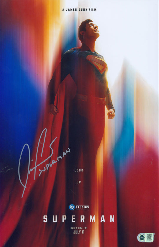 David Corenswet Signed 11X17 Photo - SWAU Authenticated