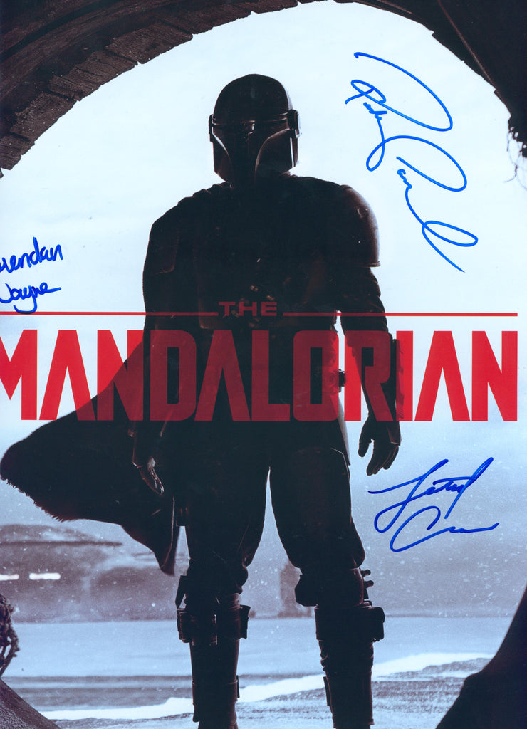 Pedro Pascal, Brendan Wayne, & Lateef Crowder Signed 13x19 Photo - SWAU Authenticated