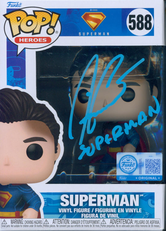 David Corenswet Signed Funko POP! - SWAU Authenticated