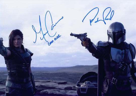 Pedro Pascal & Gina Carano Signed 16x20 Photo - SWAU Authenticated