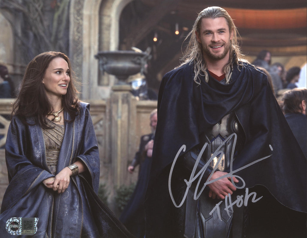 Chris Hemsworth Signed 11x14 Photo - SWAU Authenticated - SWAU